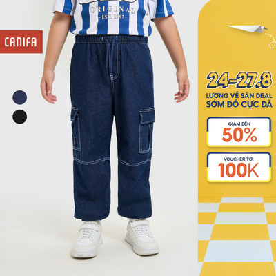 Quần jean bé trai CANIFA chất liệu cotton form dáng basic 2BJ25C001