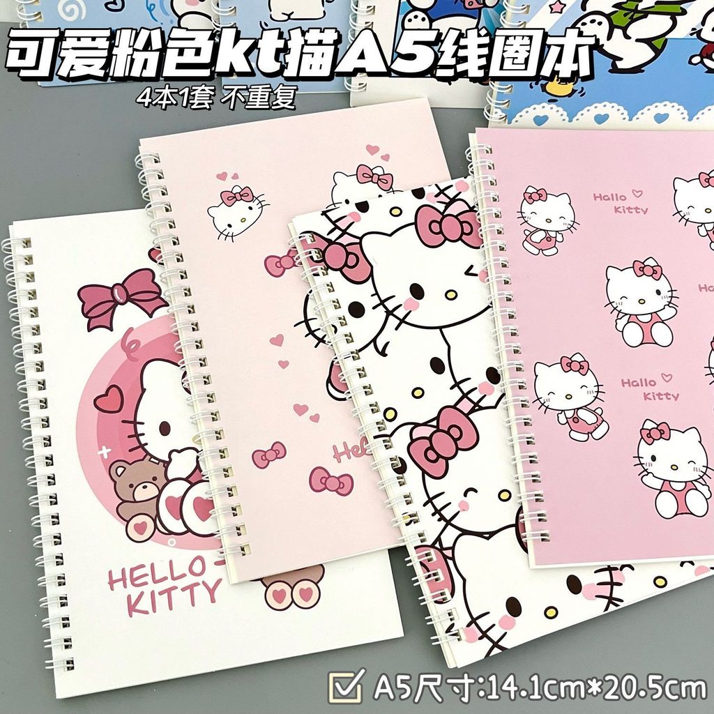 8.23- [Shop Phong cách bán chạy] Notebook ins Cô gái có giá trị cao Katie A5 cuộn dây dễ thương dành