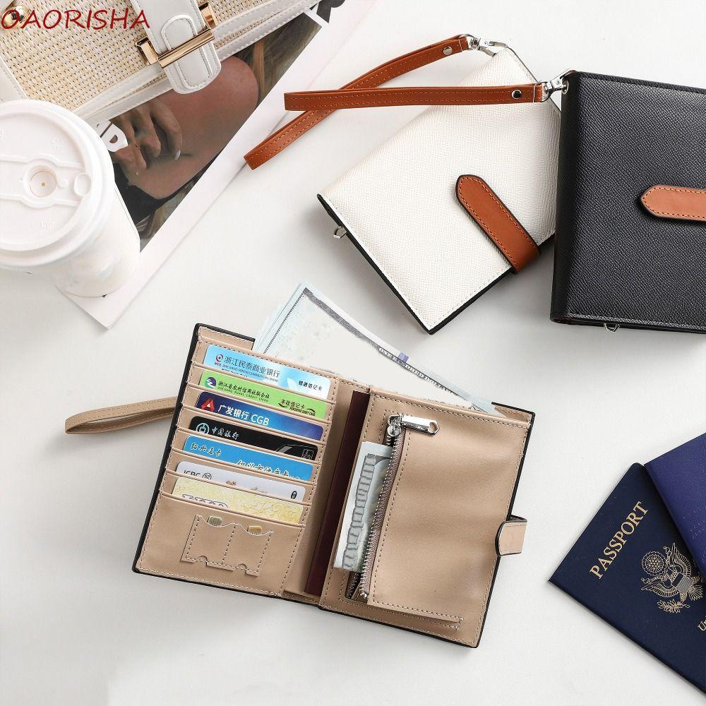 Túi Hộ Chiếu PU OAORISHA, Hộp Đựng Thẻ Hộ Chiếu Ví Du Lịch, Hộp Đựng Vé Sáng Tạo Hộp Đựng Thẻ Máy Ba