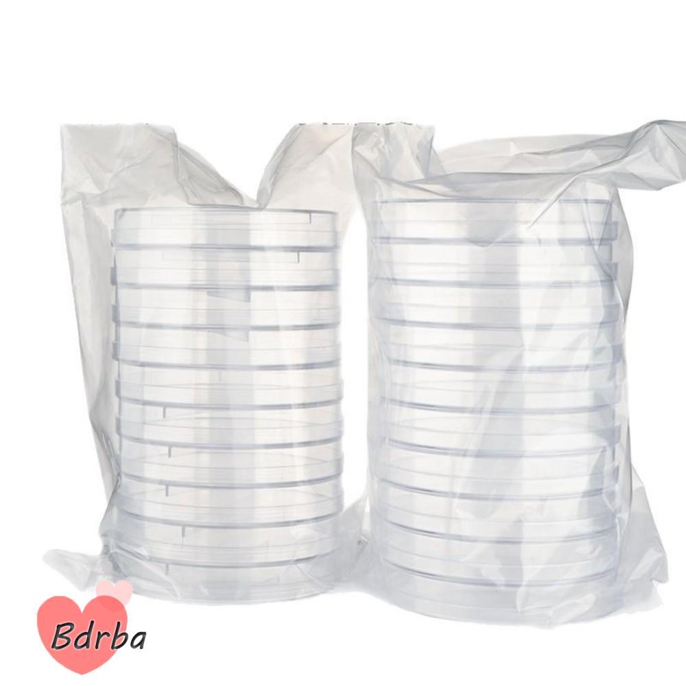 BDRBA 10 Cái / bộ Đĩa Petri, Nhựa 35 / 60 / 70 / 90 / 100 / 120 / 150mm Đĩa Petri dùng một lần, Phòn