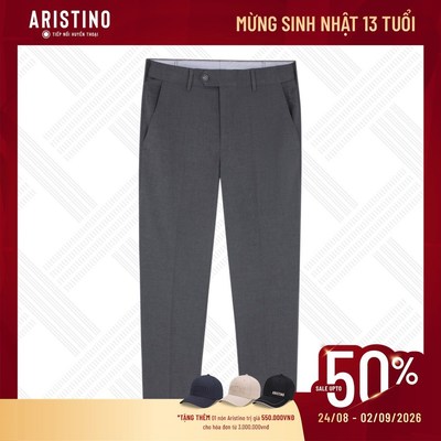 Quần Âu Nam Aristino form dáng Regular Fit, thiết kế xếp ly gọn gàng và tôn dáng ATR0210S1