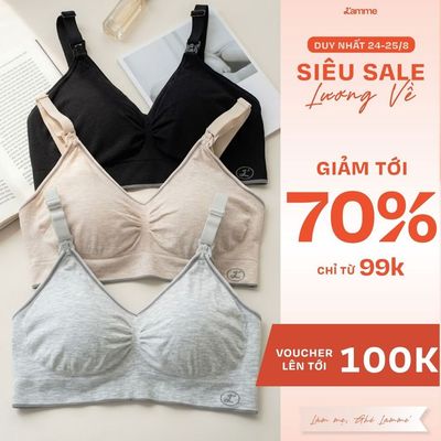 Áo lót bầu không gọng mịn mát cho mùa hè co giãn 4 chiều, thấm hút tốt chất liệu sợi Modal, áo ngực A29 L'AMME