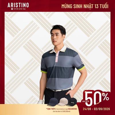 Áo Polo Nam Thể Thao Tay Ngắn Aristino Golf APSG12AZ