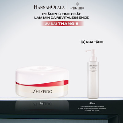 [Daily Hannah] Phấn phủ khoá nền dưỡng da với kết cấu siêu mịn Shiseido Revitalessence Loose Setting Powder