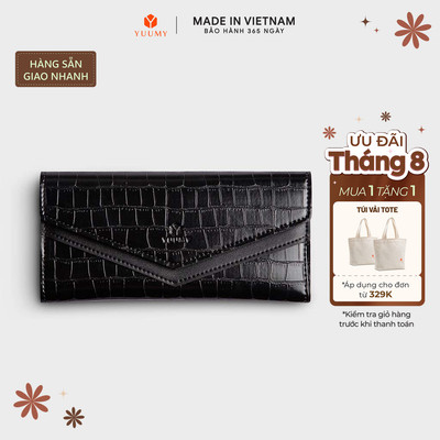 Ví Yuumy (Thời trang nữ dáng dài nhiều ngăn - Ví da 
Verein YV89)