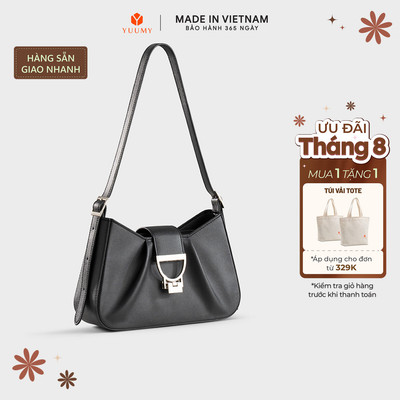 Túi Yuumy (Thời trang nữ thiết kế khoá cách điệu sang chảnh size 26 - Túi đeo vai da Seasand YN296)