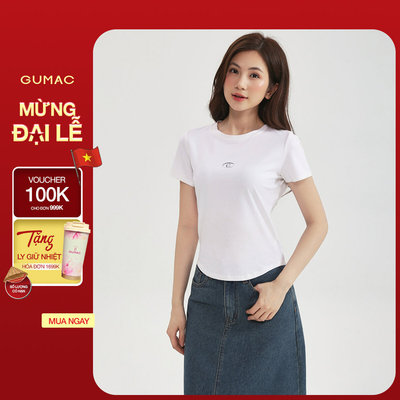 Áo Thun Ôm Nữ Gmorning - GUMAC Áo Phông Baby Tee Thun Cotton Trơn Co Giãn Tôn Dáng YATD12002