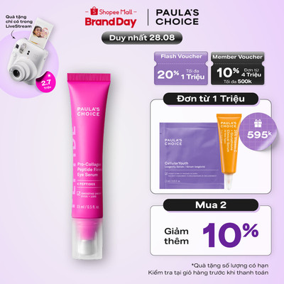 Tinh chất dưỡng mắt giảm nếp nhăn Paula's Choice Pro-Collagen Peptide Firming Eye Serum 15ml 1080