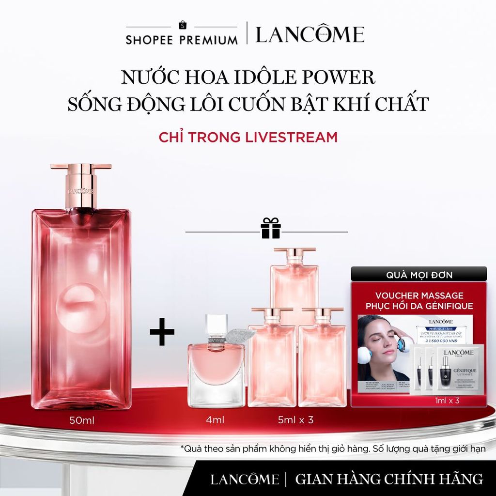 [KOL] Nước Hoa Idole Power Lancome Sống Động Lôi Cuốn Bật Khí Chất 50ml