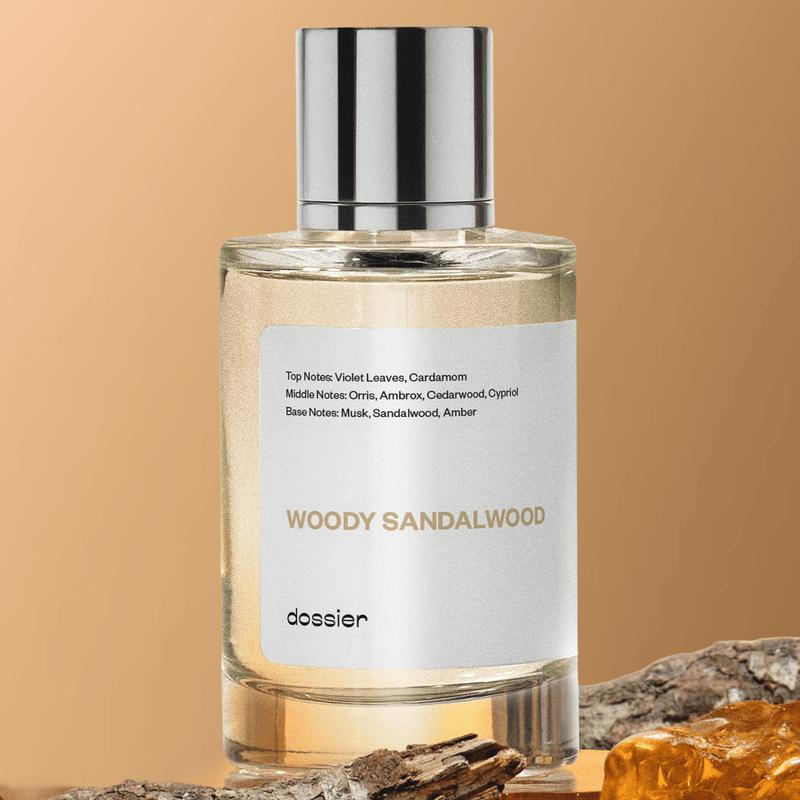 Gỗ đàn hương Woody, Dossier, Uni, Eau De Toilette, 50ml, Lá tím, Cardamom, Olis, Ambrox, Cedar