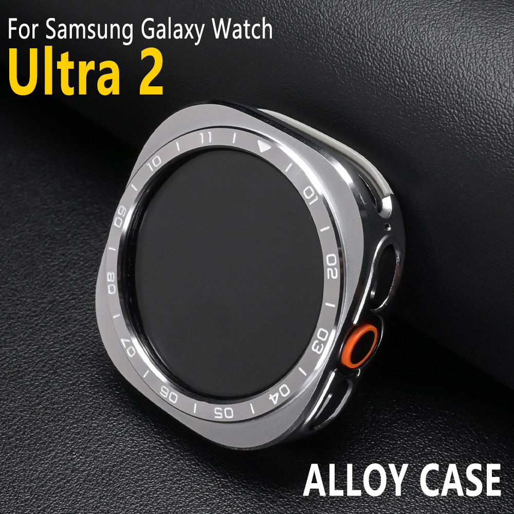 Vỏ hợp kim nhôm sang trọng cho Samsung Galaxy Watch Ultra 2 47mm Vỏ bảo vệ kim loại cho Galaxy Watch