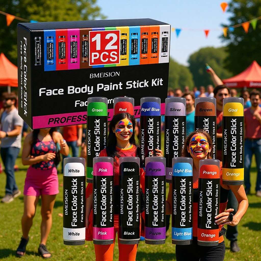 Halloween 12 màu Body & Face Paint Oil Stick Set Face Graffiti Cream Face Paint Pigment
 XV9I