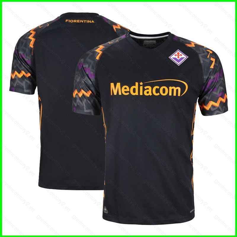 2024-2025 Serie A ACF Fiorentina GK Áo sân khách Trẻ em Người lớn Áo thun bóng đá Plus Size