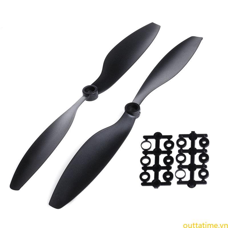 Tốt Nhất 1 Cặp 1045 10x4 5 CW Cánh Quạt CCW Cho RC Multicopter F450 Quadcopter Đen