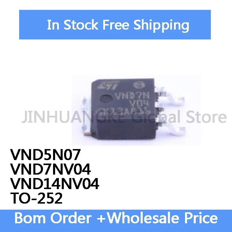 20 Cái VND5N07 VND7NV04 VND14NV04 TO-252 Công Tắc Ô Tô Chip IC Còn Hàng IC CHIP TD1X