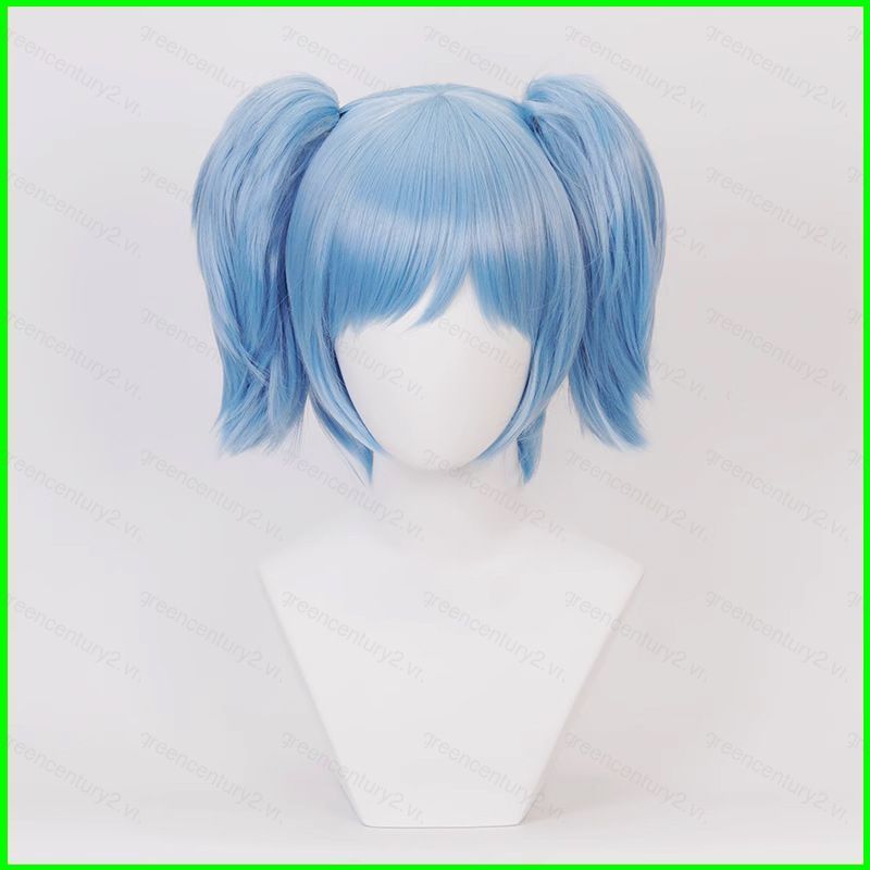Sally Mặt Shiota Nagisa Đuôi Ngựa Xanh Cosplay Tóc Giả Anime Tóc Người Phụ Nữ Tóc Giả Chịu Nhiệt Tiệ