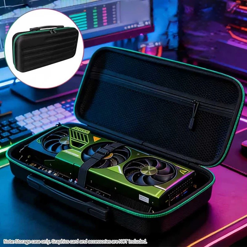 Túi lưu trữ EVA cứng cho ASUS RTX4090 / RTX3090 / RTX5090 / RTX4060 / RTX4080Ti / RTX4090Ti Hộp đựng