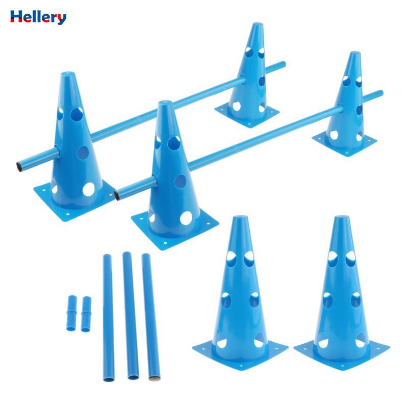 Chó Agility Hurdle Cone Set Hurdle Jump Hoop Cực Nhanh nhẹn Bộ thiết bị để tập thể dục Điền kinh Bón