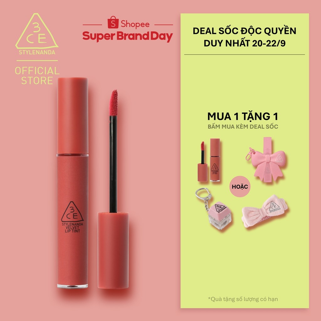 Son kem lì nhung mịn 3CE Velvet Lip Tint