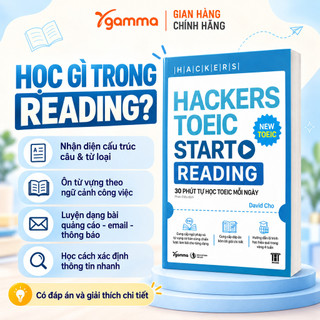 Sách - Hackers Toeic Start Reading - 30 Phút Tự Học TOEIC mỗi ngày (Gamma Books)