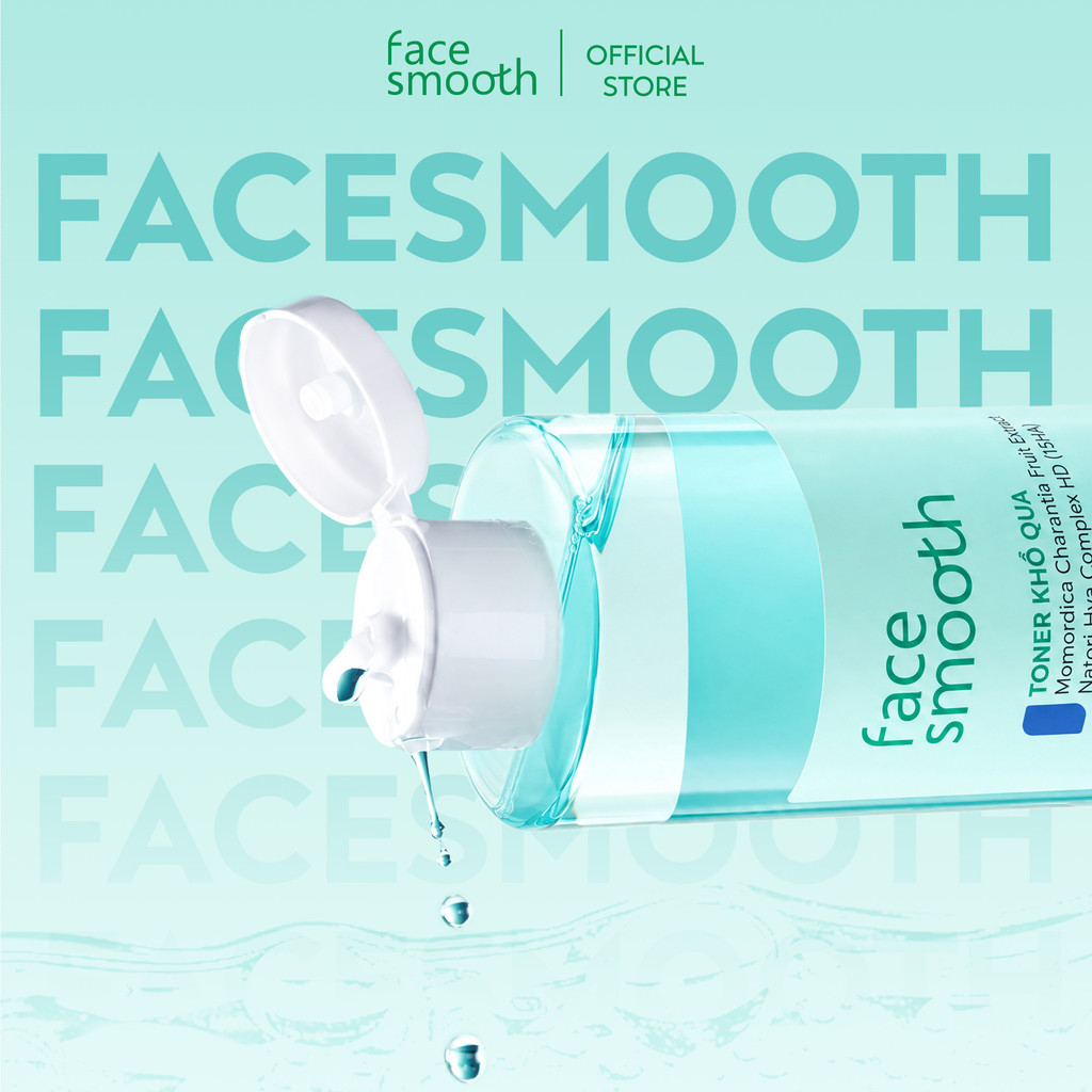 Combo Gel Chấm Mụn 20g + Toner 250ml Facesmooth Khổ Qua Cho Da Dầu Mụn - Cấp Ẩm, Làm Dịu, Hỗ Trợ Cải Thiện Da Mụn