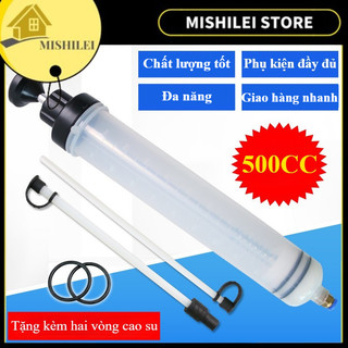 MISHILEI- Xy Lanh Hút Dung Dịch Ô Tô 500cc，Thiết Kế Chính Xác Cho Việc Hút Dầu Nhớt Và Chất Lỏng Ô Tô.