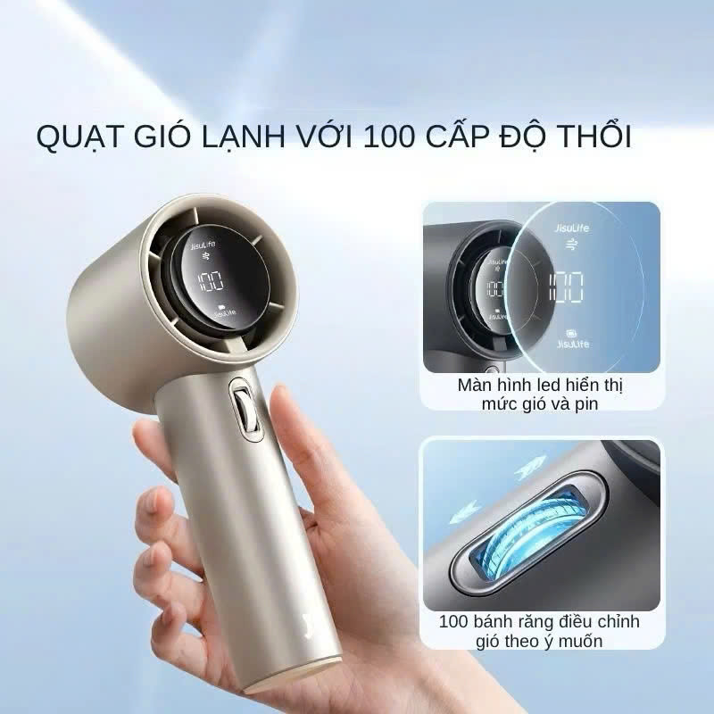 QUẠT TÍCH ĐIỆN CẦM TAY GS5 - XÁM