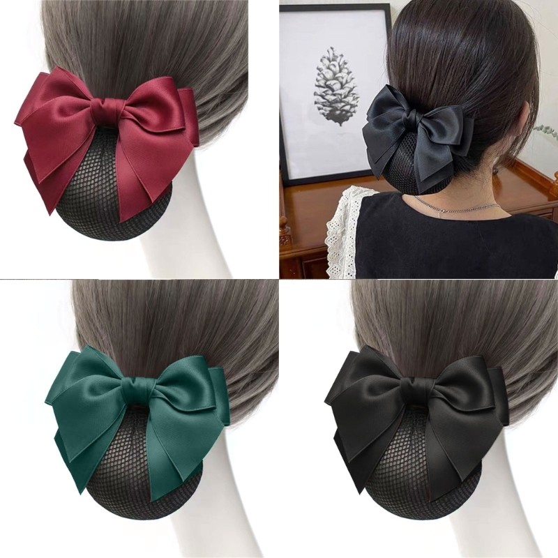 Zuo Nơ Barrette Kẹp Tóc Thời Trang SnoodHair Kẹp Xây Dựng Barrette Nơ