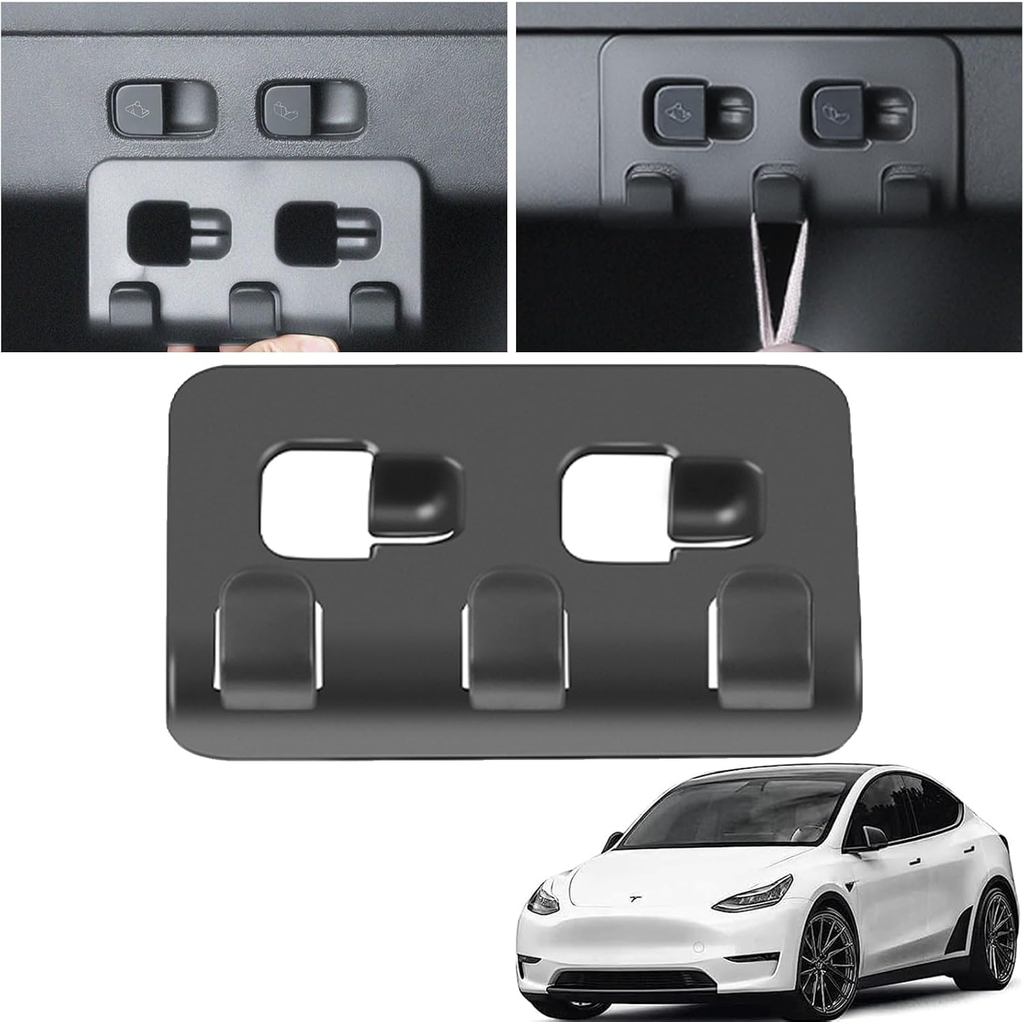 Phụ kiện móc thân cây Tesla Model Y hạng nặng 2021-2025 - Dụng cụ sắp xếp tạp hóa ABS 15kg | Snap-On