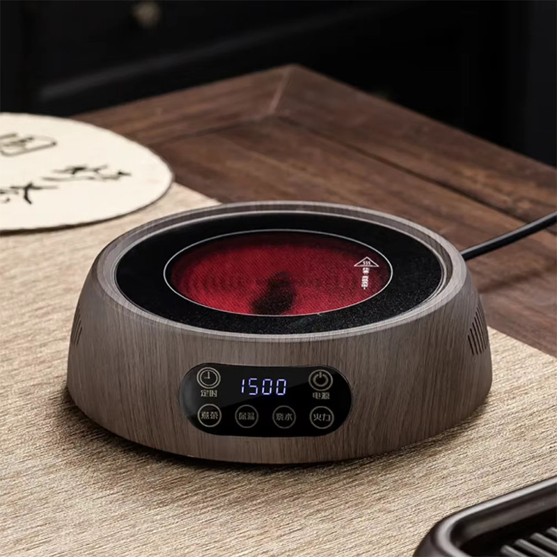 Bếp Hồng Ngoại Mini Đa Năng 1500W，Bộ ấm trà gốm điện mới, ấm trà hấp nhỏ không gây tiếng ồn