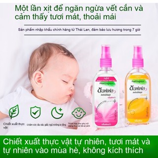 Xịt Chống Muỗi Soffell Hương Cam 80ml An Toàn Cho Trẻ Từ 4 Tuổi Hương Cam, Hương Hoa