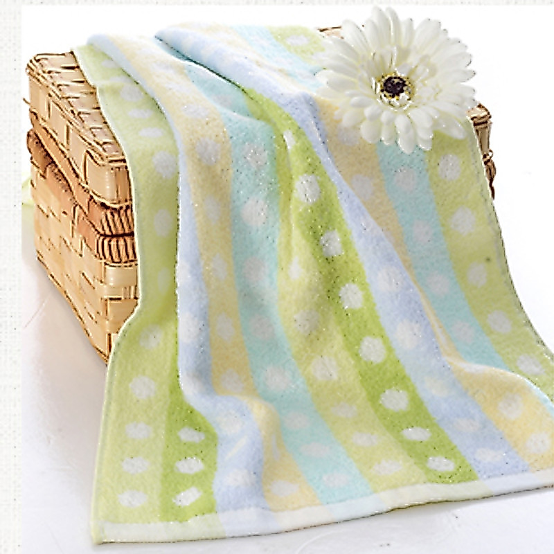 Fu Rijieyu Chính Hãng Cotton Nguyên Chất Thấm Hút Nước Dễ Thương Chấm Khăn FR04-011f Cùng Phong Cách