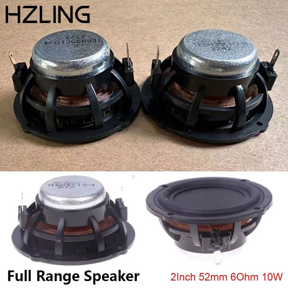 HZLING 1 / 2 Chiếc Loa Toàn Dải, Loa Âm Thanh Bảng Phẳng 2Inch 52mm 6Ohm 10W, Sốt Cấp BMR Công Nghệ 