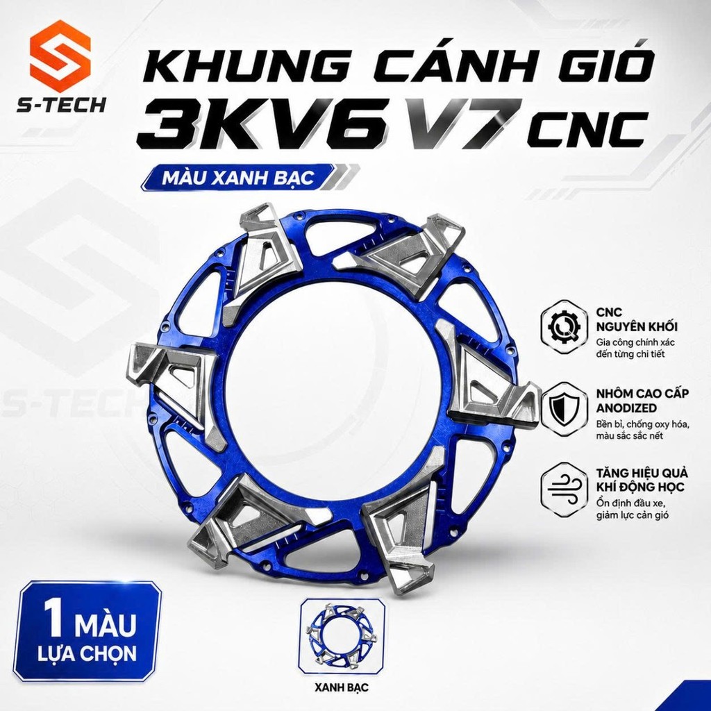 Khung Cánh Gió Động Cơ 3KV6 - V7