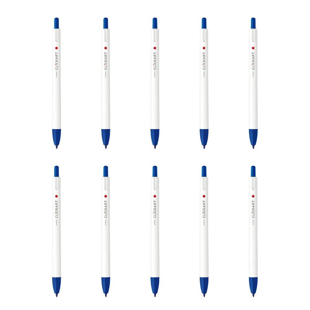 Zebra Clickart Retractable Marker Pen Water-Based 10 Pack
