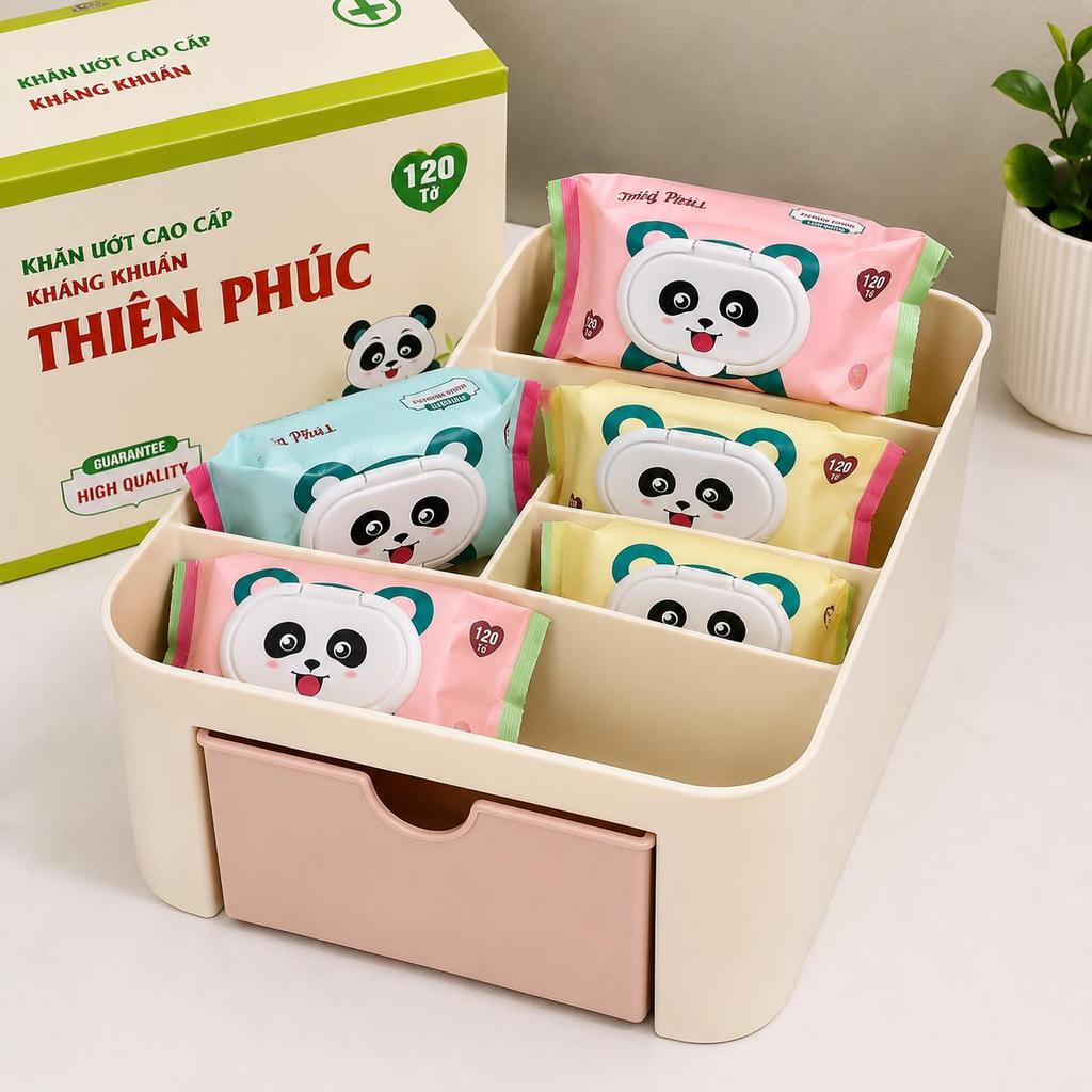 Khăn Ướt Thiên Phúc Khăn Lau Đa Năng Dịu Nhẹ Cho Người Lớn Và Trẻ Nhỏ An Toàn-GD66