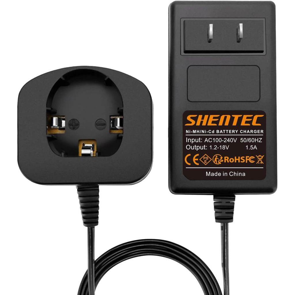 Bộ sạc đa điện Shentec 1.2-18V Tương thích với Pin kiểu Pod Ryobi 7.2V 9.6V 12V 14.4V 18V Ni-MH / Ni