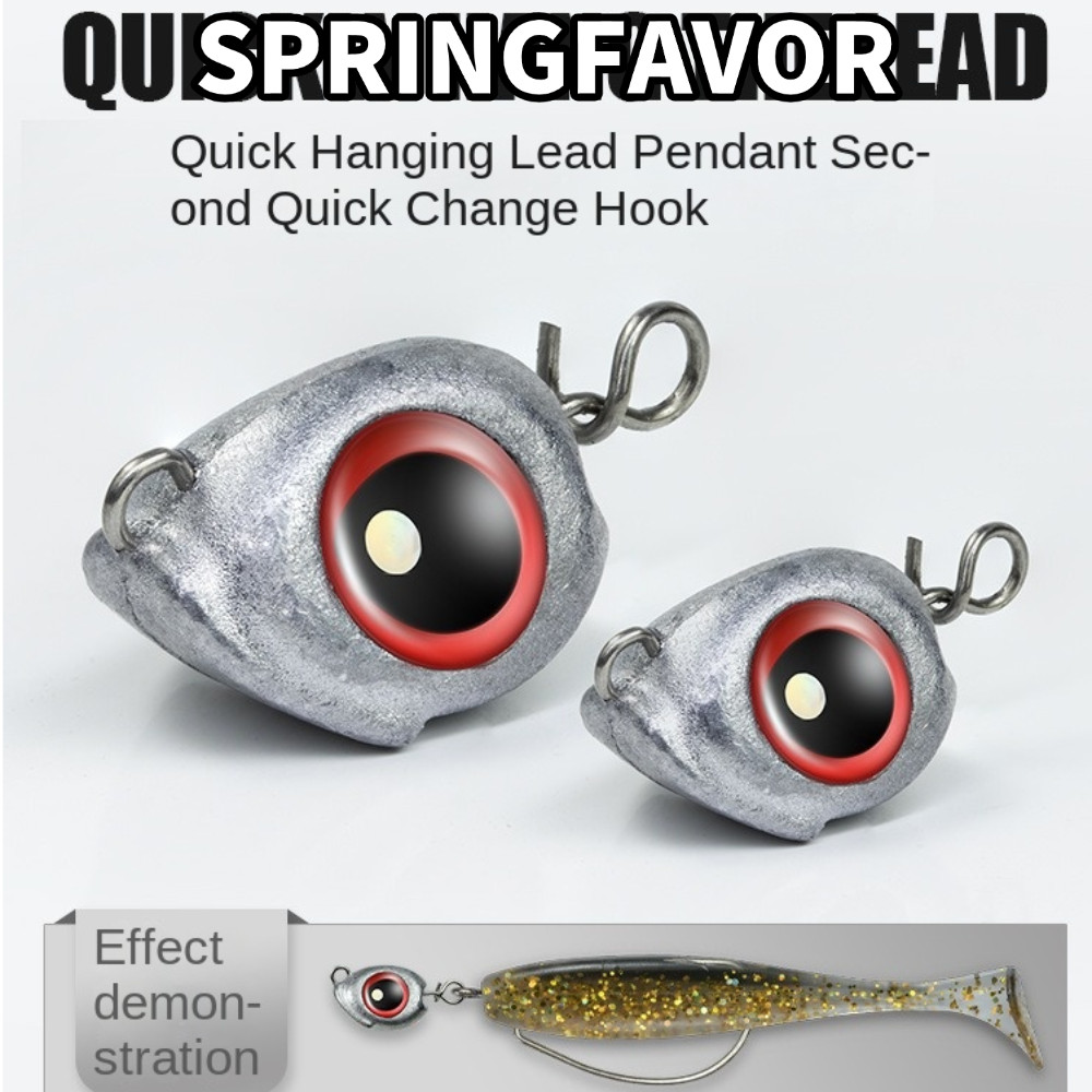 SPRINGFAVOR Chì Head Bait sinker, Đáy 3.5g / 5g / 7g / 10g Swimbait Jig Heads, 2025 Jig Head Mềm Giu