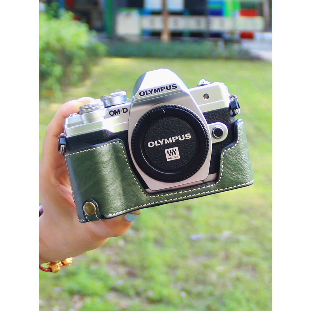 Thích Hợp Cho Olympus OM5 Bao Da EP7 Túi Máy Ảnh EPL6 Nửa Vỏ EM5II Thế Hệ Thứ Hai EM10 Đế Thế Hệ Thứ
