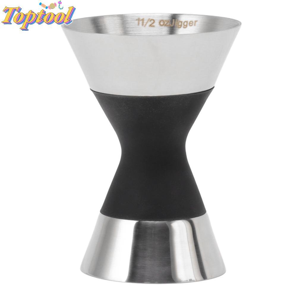 TOPTOOL Cocktail Jigger, Thép không gỉ 304 Hai Mặt Jigger, Thanh Jigger Đo lường Jigger Phong cách N