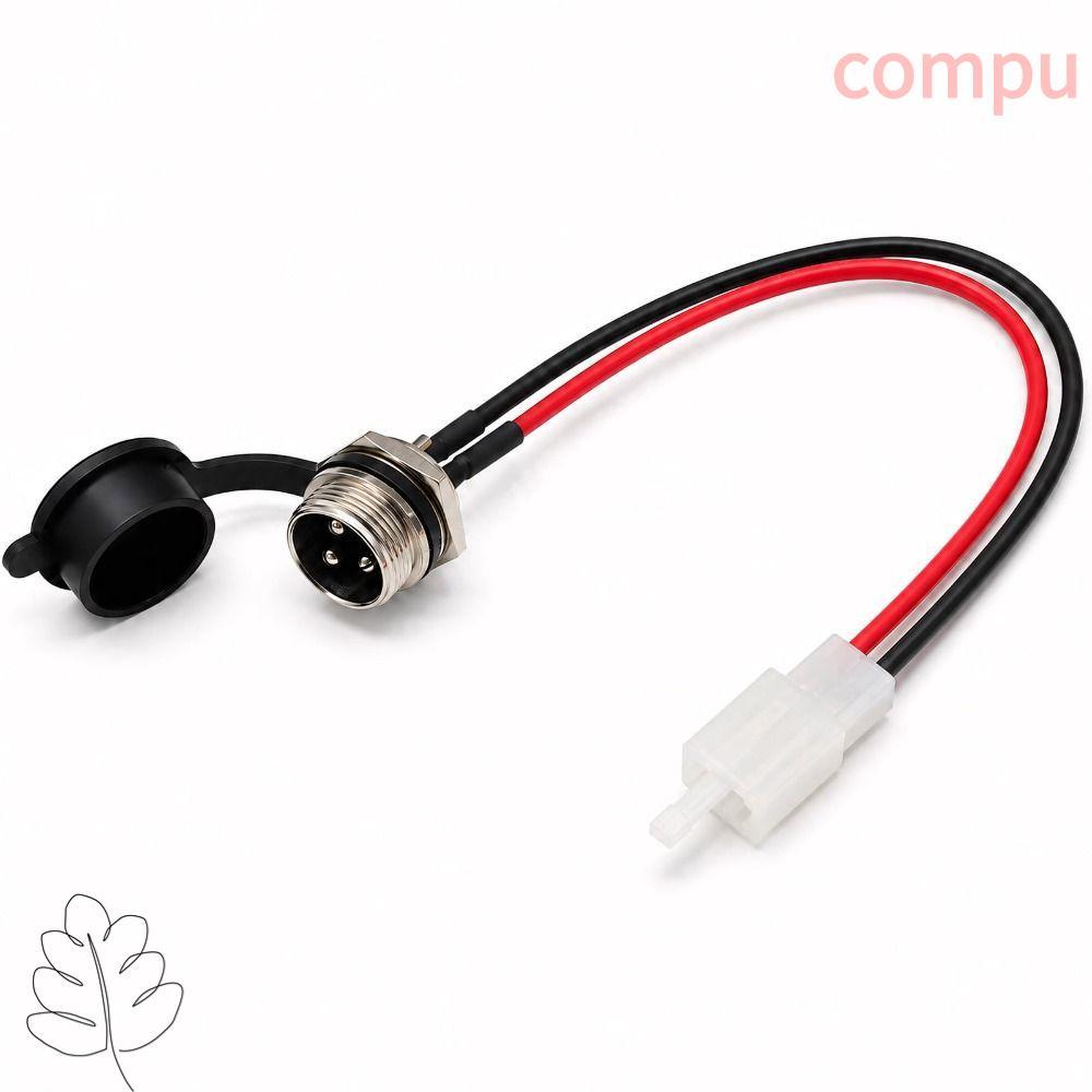 Dây nguồn COMPU, Cổng sạc xe tay ga dây 17AWG đa năng, Bộ phận thay thế 3 chân chuyên nghiệp cho dao