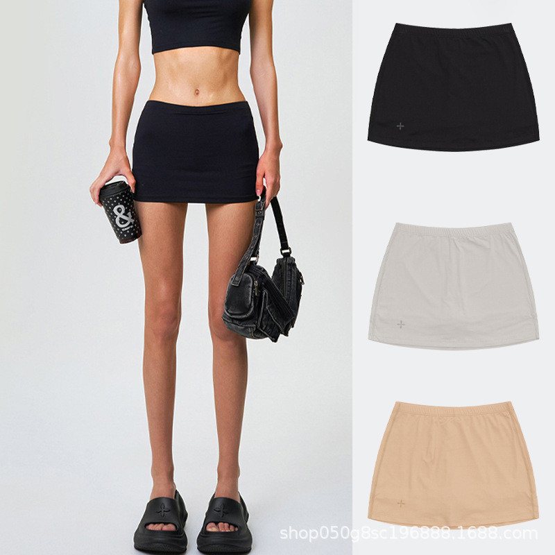 SMFK Skinny mini skirt with cross pattern, lightweight stretchy pleated skirt, sexy bodycon skirt