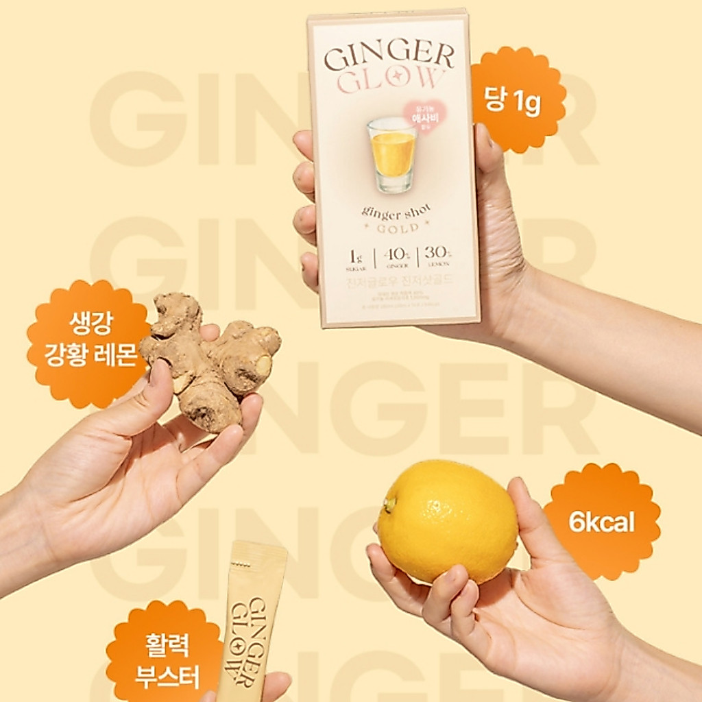 Ginger Glow Ginger Shot / Sức khỏe cao cấp Hàn Quốc