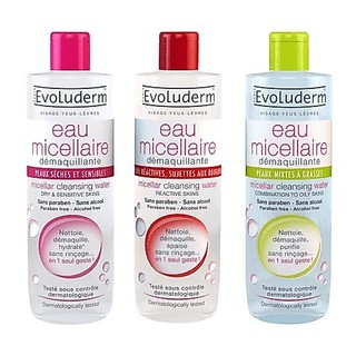 Nước tẩy trang Evoluderm Eau Micellaire