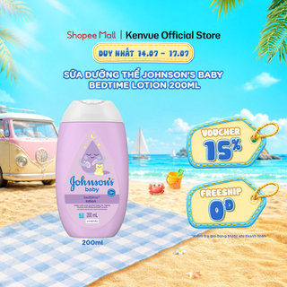 [MỚI] Sữa dưỡng thể Johnson's Baby Bedtime lotion 200ml