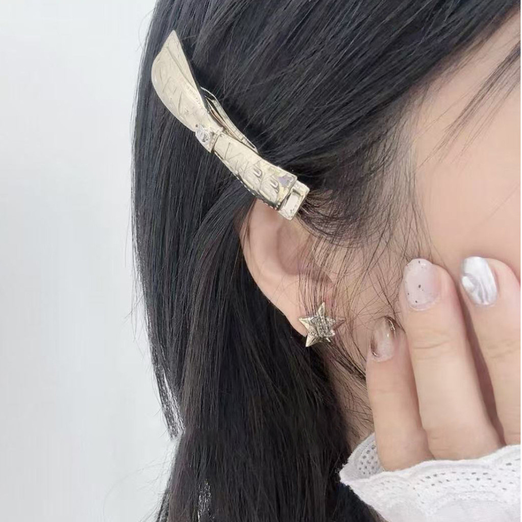 25K Chanel Đôi Chữ C Nơ Tóc Phong Cách Chanel Ánh Sáng Sang Trọng Ngọt Ngào Thoáng Mát Mũ Phong Cách