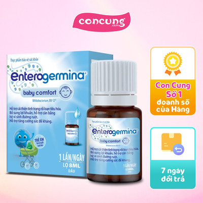 Men vi sinh Enterogermina Baby Comfort cho trẻ sơ sinh chứa lợi khuẩn BB12 (Lọ 8ml)