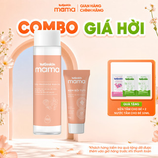 Combo Dầu Rạn Da 125ml + Kem Bôi Tuti 15g KUTIESKIN MAMA An Toàn Lành Tính Cho Cả Mẹ Và Bé