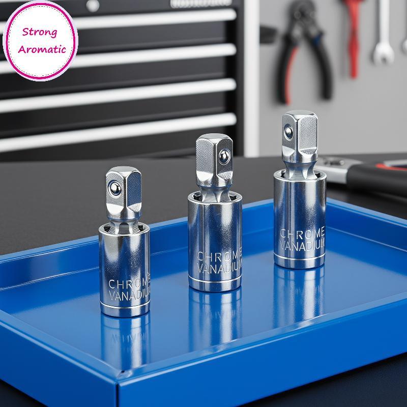 STRO 3 Cái Chrome Vanadi Steel Soet Wobble Extension Bar Set 360° Xoay để sửa chữa ô tô tại nhà DIY 