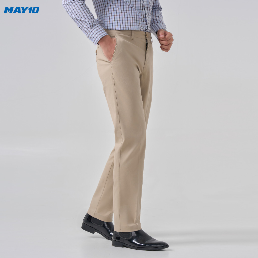 Quần kaki nam May 10 không ly mã 020124359KL QK066